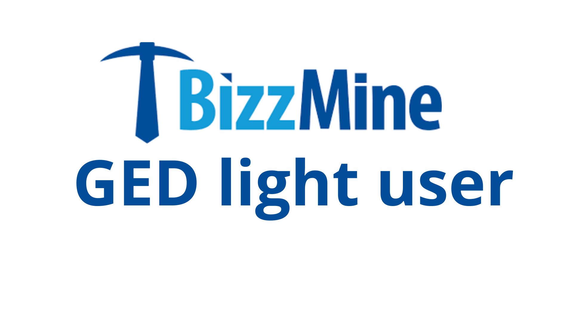 FORMATION BIZZMINE GED LIGHT USER